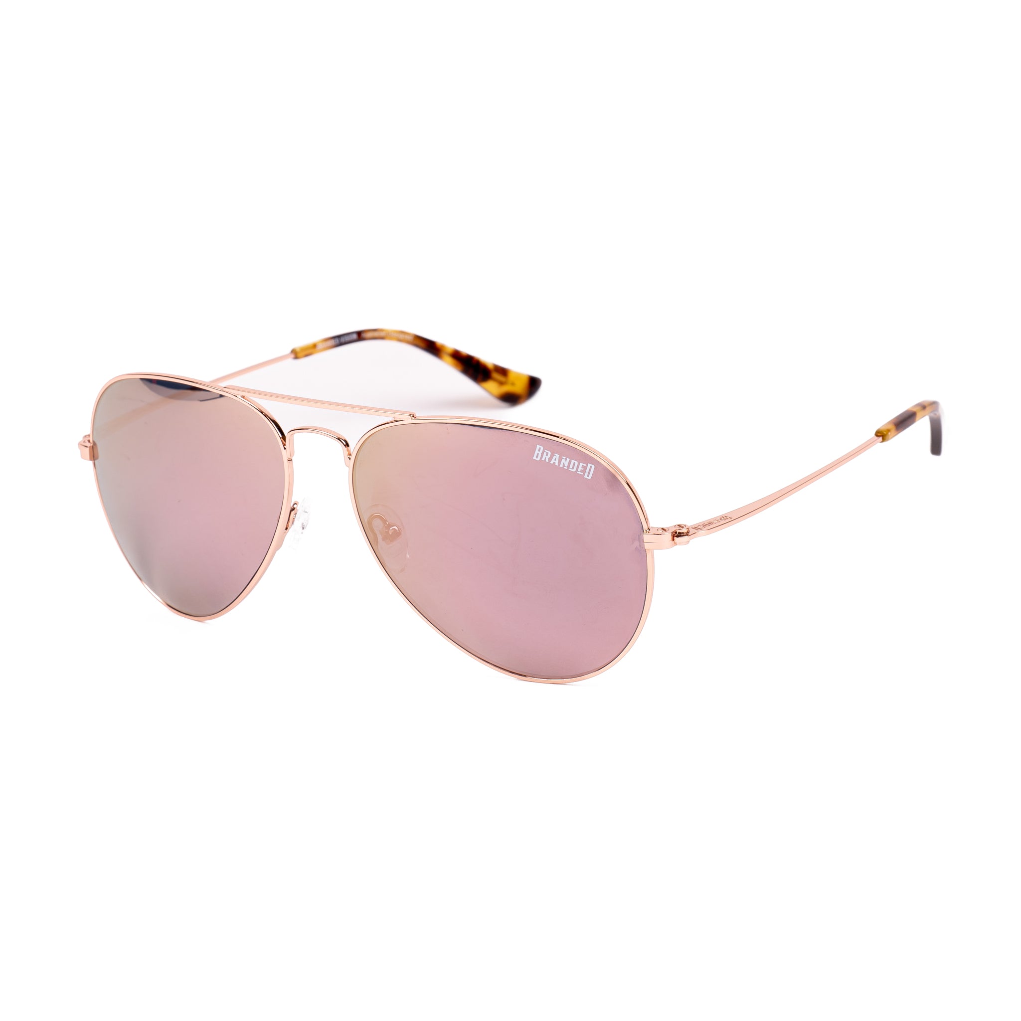 Branded Vision Arena Rose Gold Western Sunglasses